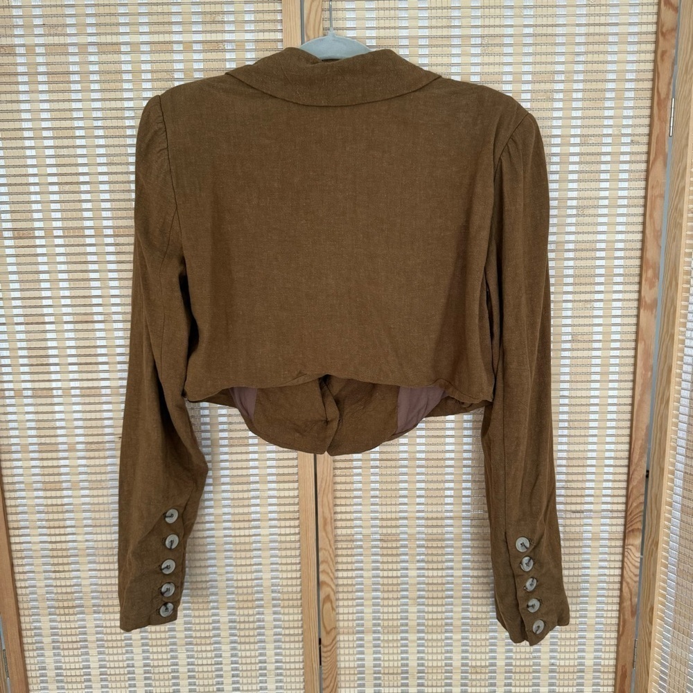 Free People Coco Cropped Blazer one button closure , size M - Picture 5 of 16